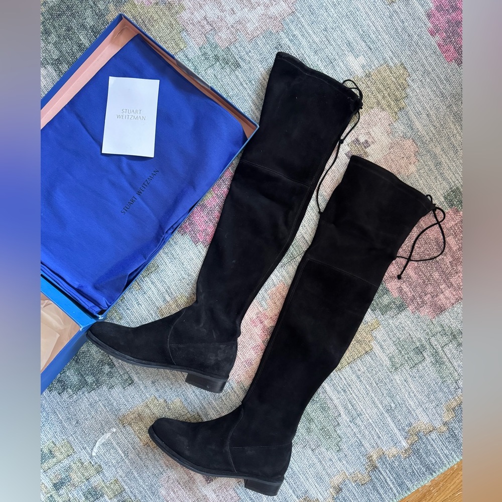 Stuart Weitzman Suede Over-the-Knee Lowland boots